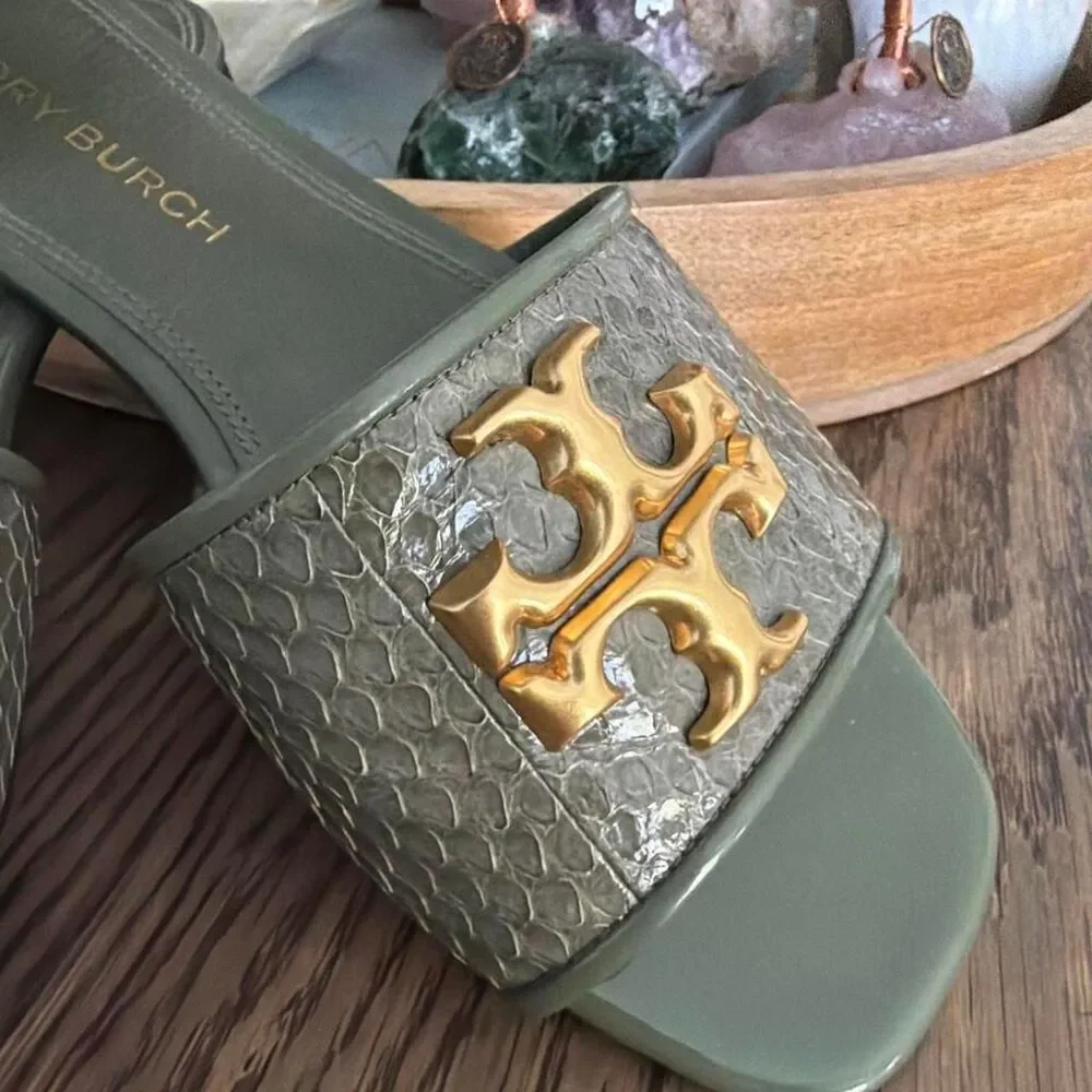 Tory Burch Women's Green Slides